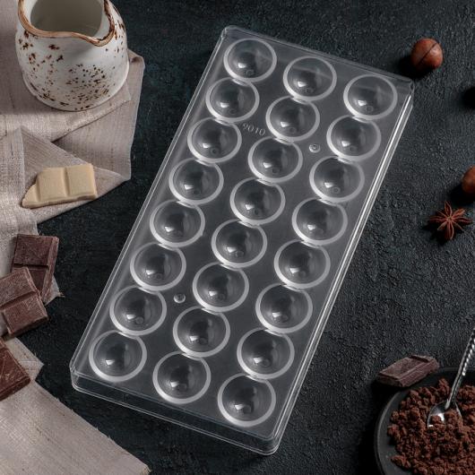 Форма для шоколада поликарбонат 27,5×13,5 см, 3 см, 