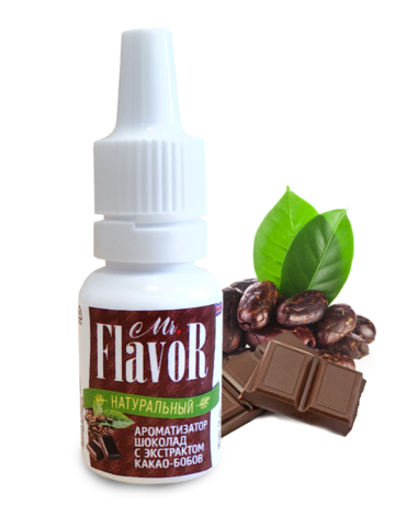 Ароматизатор пищевой Mr. Flavor шоколад с экстрактом какао бобов 10 мл