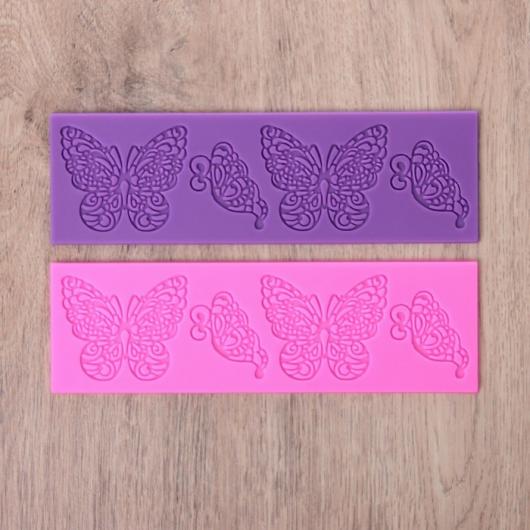 Коврик для айсинга «Бабочки», 19×6 см, цвет МИКС