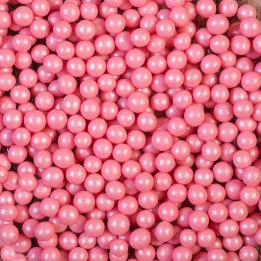 Воздушный рис в кондитерской глазури «Жемчуг», розовый, диаметр 2-5 мм, 50 г, №103