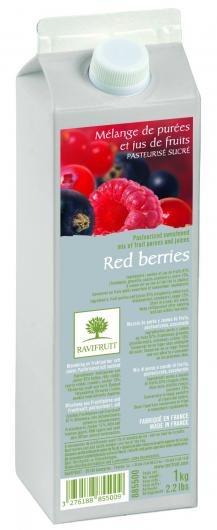 Пюре красные ягоды Ravifrut 1 кг охлажденное