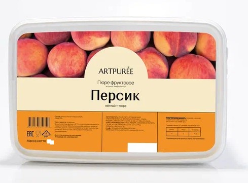 Пюре Artpuree персик 0,25 кг замороженное
