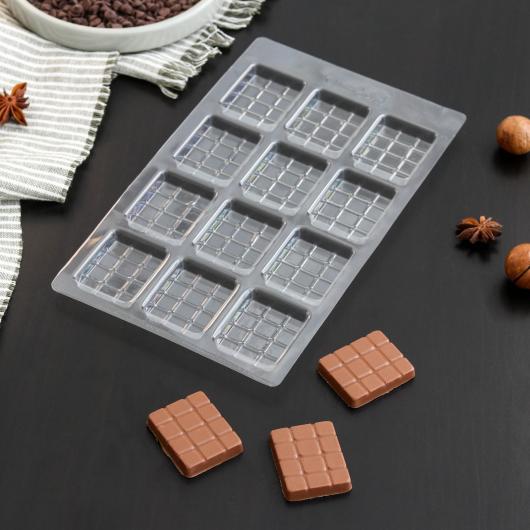 Форма для шоколада «Вкусная плитка шоколада», 22×13 см, пластик 