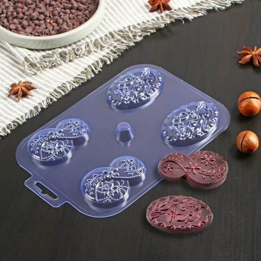 Форма для шоколада «Шоко-восьмёрки», 7×4,8 см, пластик