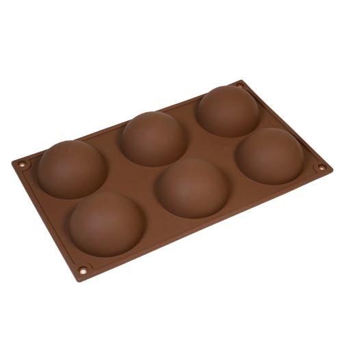 Форма для шоколада сфера силикон 7 см 6 ячеек