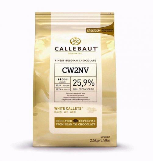 Callebaut Шоколад белый в галлетах 25,9% 2,5 кг