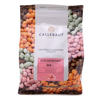Callebaut Шоколад со вкусом клубники в галлетах 2,5 кг 