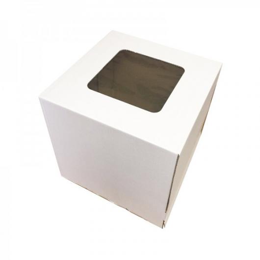 Коробка для торта 30 см*30 см*30 см с окном (2 категория)