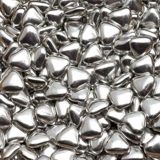 Украшение шок серебрянное сердечко 20-25мм 0,05 кг