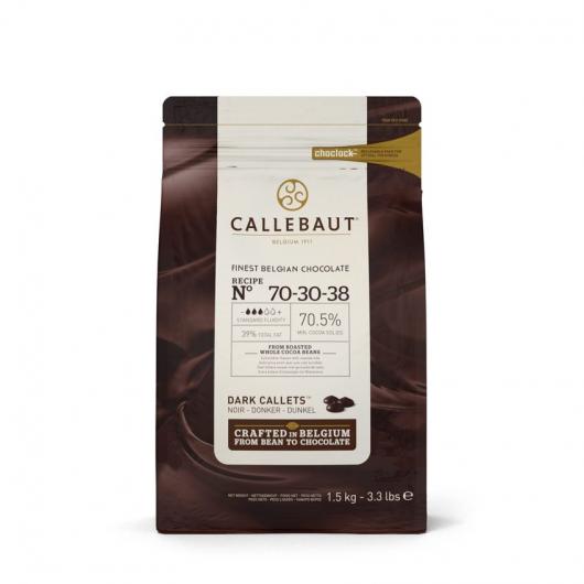 Callebaut Шоколад горький в галлетах 70,5% 2,5 кг