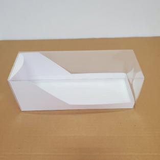 Коробка под рулет с пластиковой крышкой 30 см *11 см *8 см белая