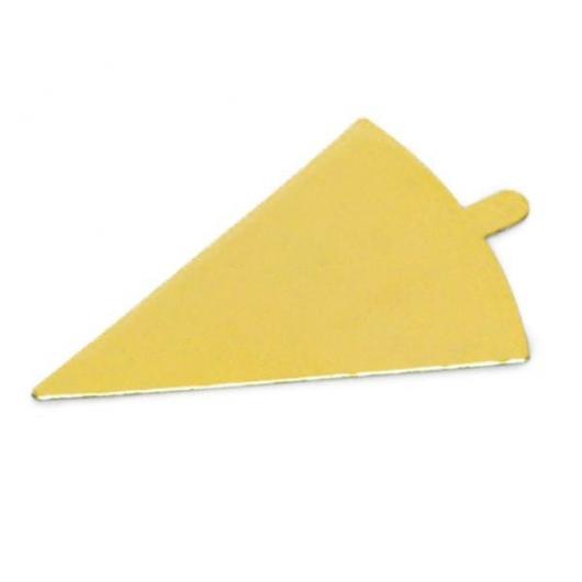 Подложка под пироженые с держателем треугольник 120*90 мм (Толщина 0,8 мм)